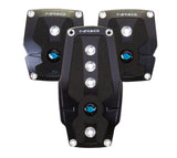 NRG Brushed Aluminum Sport Pedal M/T - Black w/Black Rubber Inserts PDL-200BK