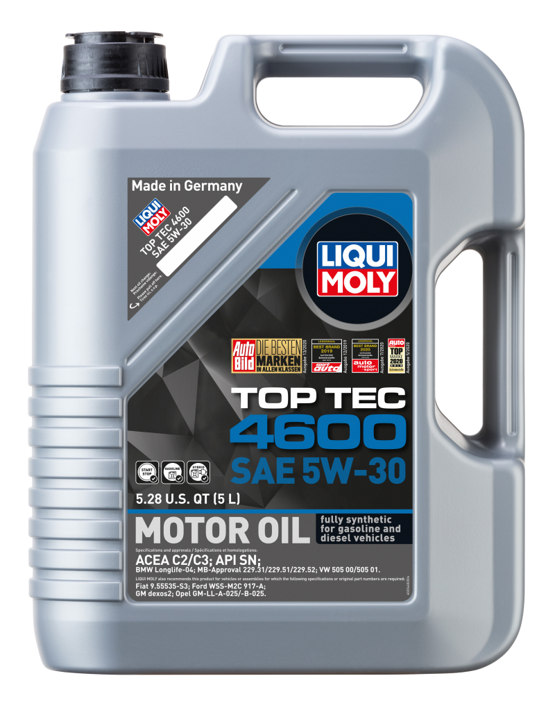 LIQUI MOLY 5L Top Tec 4600 Motor Oil SAE 5W30 20448