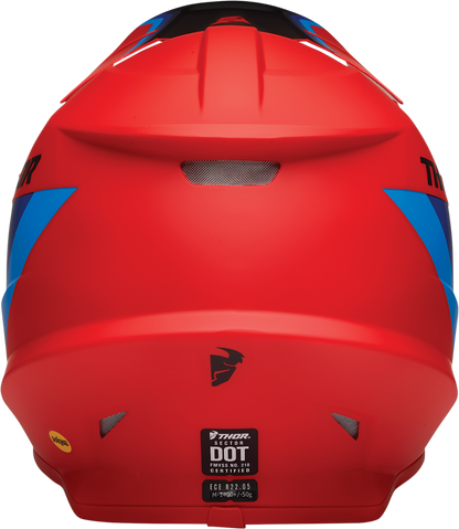 THOR Sector Helmet - Runner - MIPS - Red/Blue - Large 0110-7299