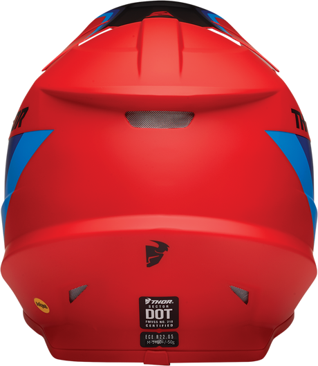 THOR Sector Helmet - Runner - MIPS - Red/Blue - XS 0110-7296