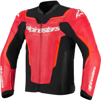 ALPINESTARS GP Force v2 Airflow Leather Jacket - Red/Red Fluo - US 44 / EU 54 3100326-3155-54