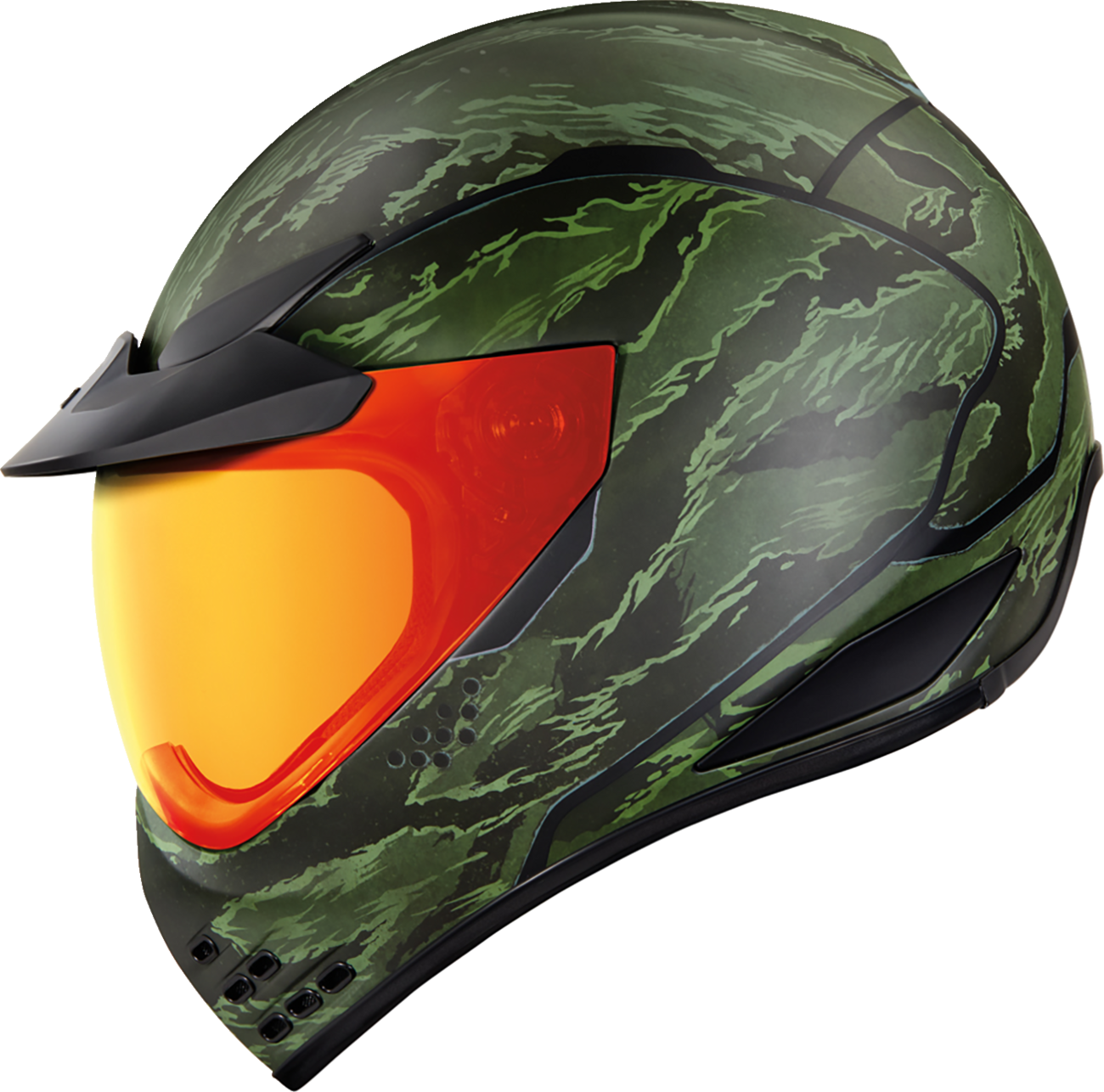 ICON Domain™ Helmet - Tiger's Blood - Green - Large 0101-14926