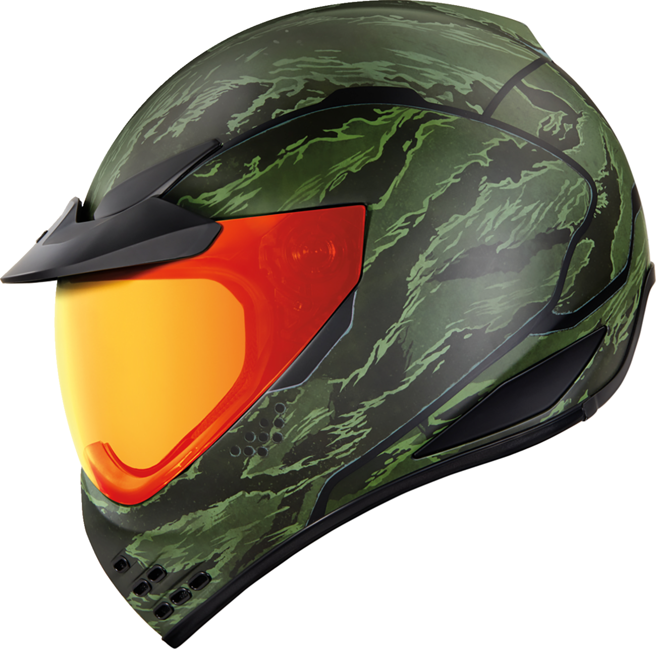 ICON Domain™ Helmet - Tiger's Blood - Green - XS 0101-14923