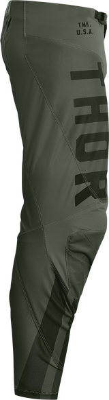THOR Youth Pulse Combat Pants - Army Green/Black - 22 2903-2245