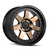 Mayhem 8300 Prodigy 17x9 / 6x139.7 BP / -6mm Offset / 106mm Hub Matte Black w/ Bronze Tint Wheel 8300-7983TZ