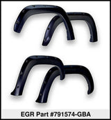 EGR 14+ Chev Silverado 6-8ft Bed Bolt-On Look Color Match Fender Flares - Set - Black 791574-GBA