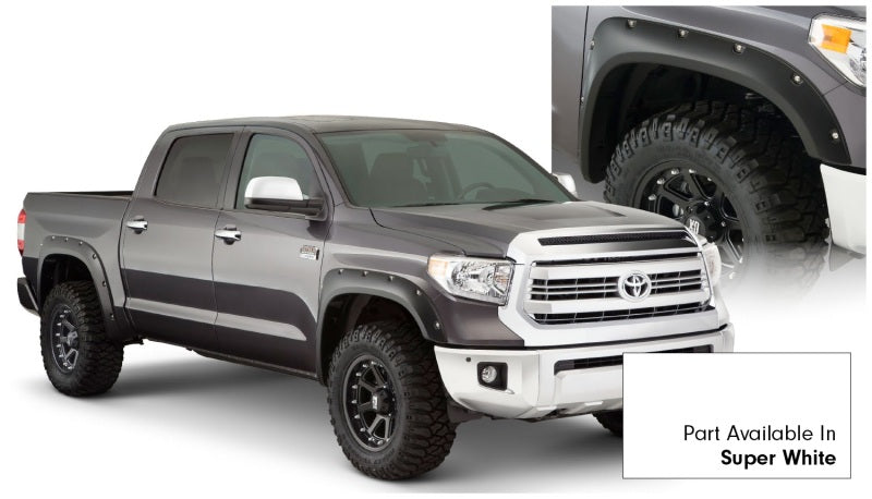 Bushwacker 16-18 Toyota Tundra Fleetside Pocket Style Flares 4pc 66.7/78.7/97.6in Bed - Super White 30918-13