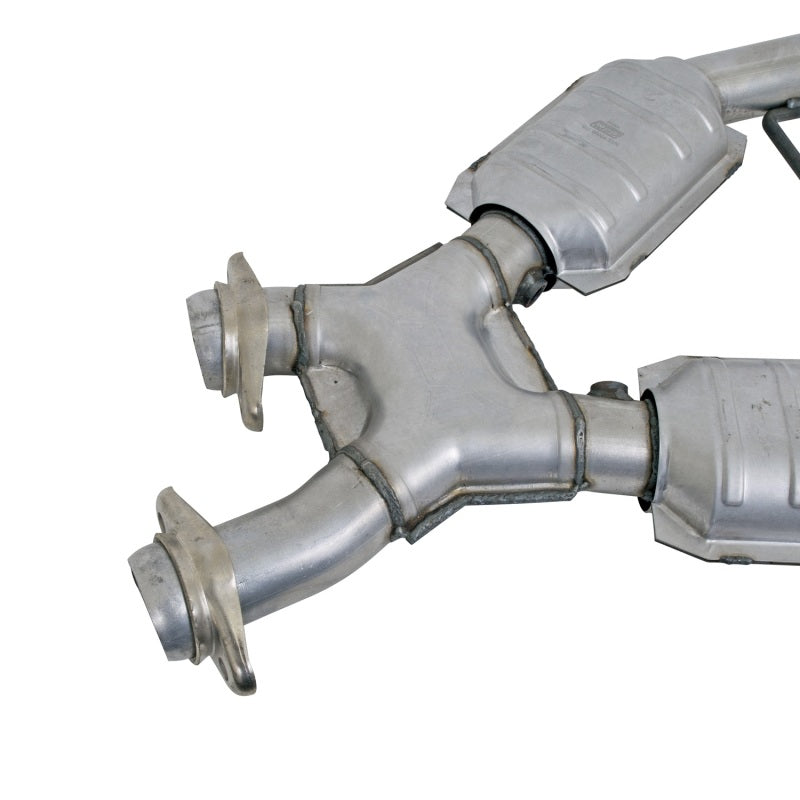 BBK 96-98 Mustang 4.6 GT High Flow X Pipe With Catalytic Converters - 2-1/2 1666