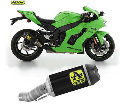 Arrow Homologated Alu. Dark Indy Race Silencer  Kawasaki ZX-10RR 21-24   71928akn