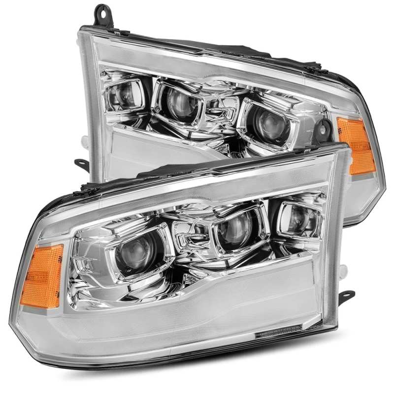 AlphaRex 09-18 Dodge Ram 1500HD PRO-Series Projector Headlights Plank Style Chrome w/Seq Signal/DRL 880598