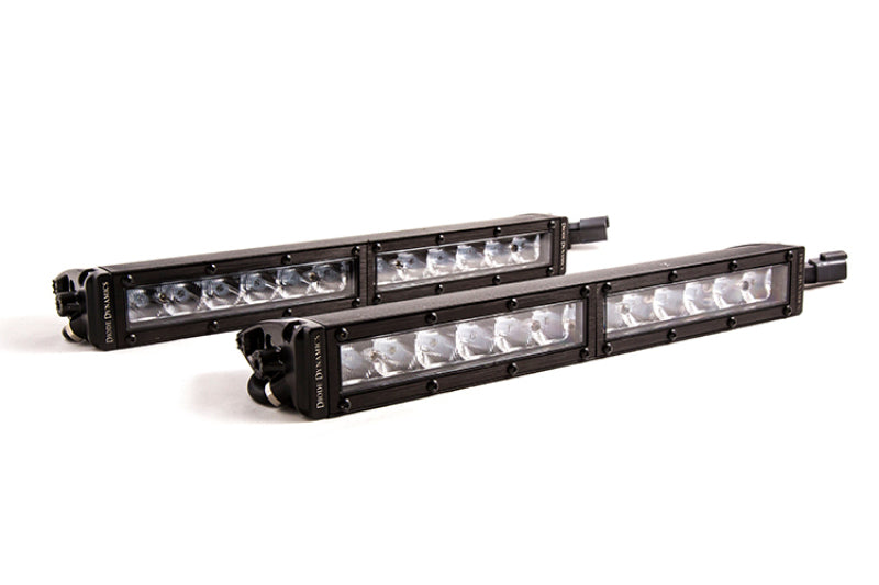 Diode Dynamics 12 In LED Light Bar Single Row Straight Clear Driving (Pair) Stage Series DD5015P