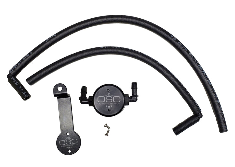 J&L 05-23 Toyota 4Runner 4.0L Driver Side Oil Separator 3.0 - Black Anodized 3107D-B