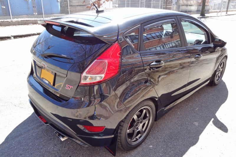 Rally Armor 13-19 USDM Ford Fiesta ST Black UR Mud Flap w/ Red Logo MF29-UR-BLK/RD