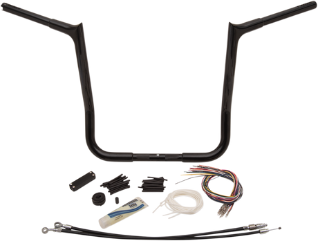 FAT BAGGERS INC. Handlebar Kit - Pointed Top - 16" - Black 909116-B