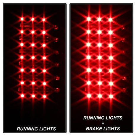 Xtune Hummer H3 06-09 ( Non H3T ) LED Tail Lights Black ALT-ON-HH306-LED-BK 5017697