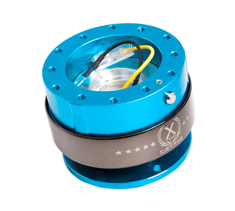 NRG Quick Release Gen 2.0 - New Blue Body / Titanium Chrome Ring SRK-200NB
