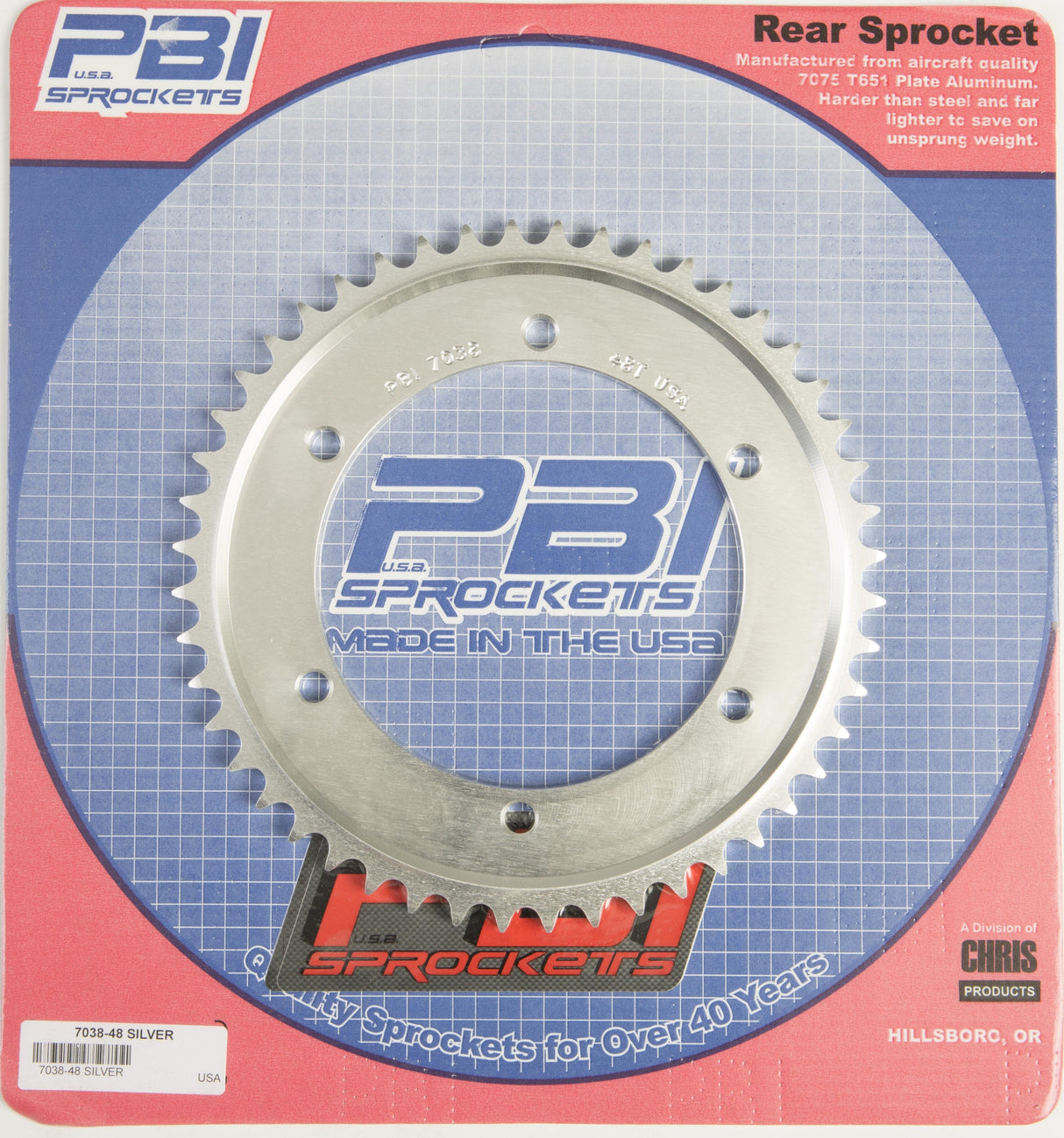 PBIRear Sprocket Aluminum 48t-428 Yam7038-48