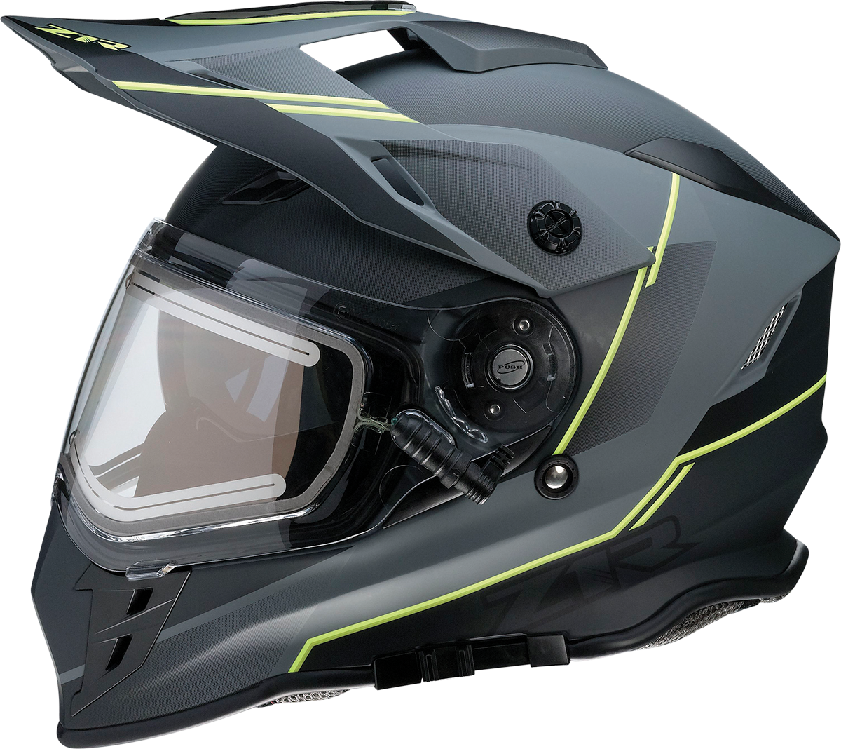 Z1R Range Helmet - Bladestorm - Gray/Black/Hi-Viz Yellow - 2XL 0101-14070