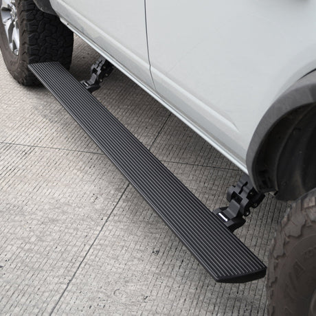 Go Rhino 21-23 Ford Bronco 4dr E-BOARD E1 Electric Running Board Kit (No Drill) - Tex. Blk 20412974PC