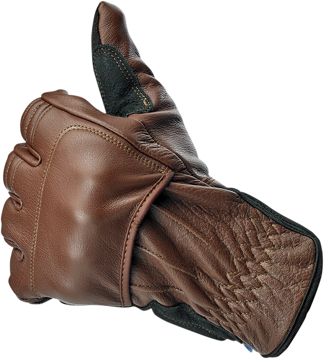 BILTWELL Belden Gloves - Chocolate/Black - Small 1505-0201-302