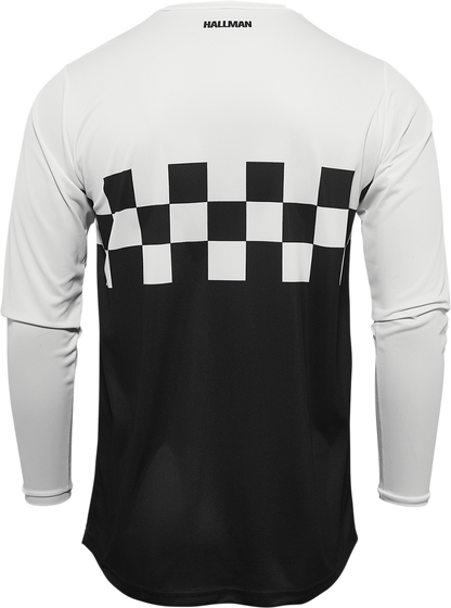 THOR Hallman Differ Cheq Jersey - Black/White - Large 2910-6584