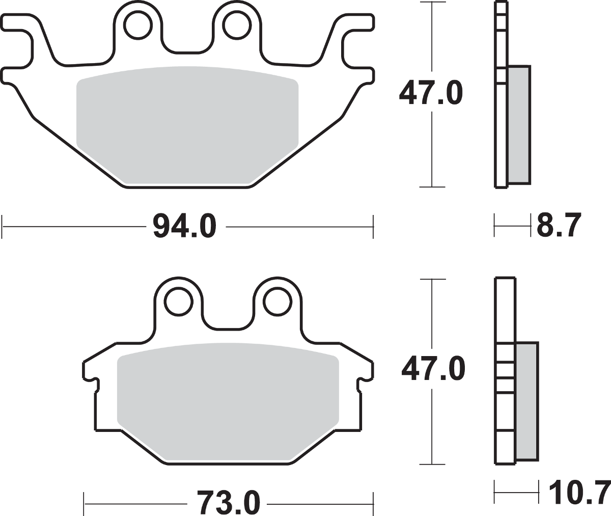 SBS Off-Road Sintered Brake Pads 810SI