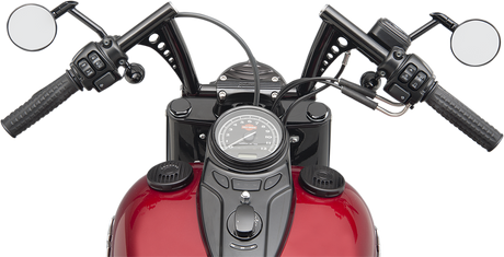 RSD Handlebar - Short Stack Ape - Slotted - Black 0173-1828-BP