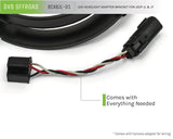 DV8 Offroad 18+ Jeep JL/Gladiator TJ / 7in Headlights Adapter Kit BCABJL-01