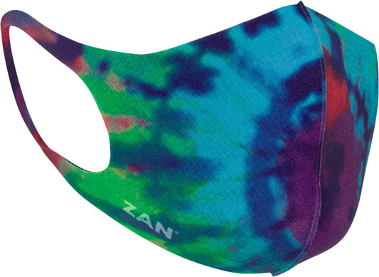 ZAN Lightweight Face Mask 2/Pk Multi Color Tie Dye / Black FMLW428