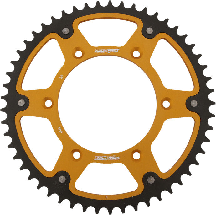 SUPERSPROX Rear Stealth Sprocket Alu/Stl 53t-520 Gld Hus/Husq/Ktm RST-990-53-GLD