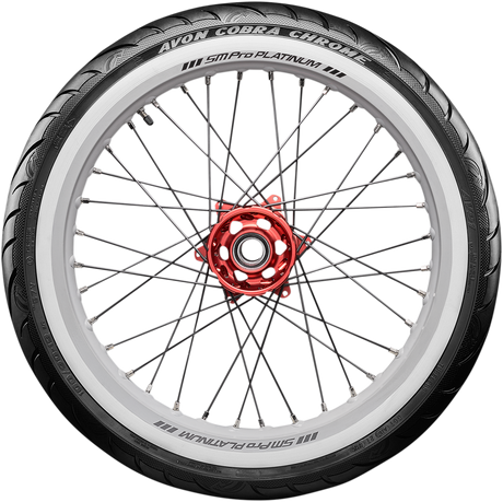 AVON Tire - Cobra Chrome AV91 - Front - MT90B16 - Wide Whitewall - 74H 638170