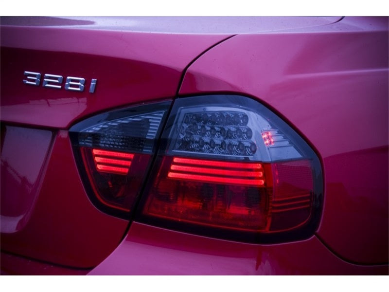 Spyder BMW E90 3-Series 06-08 4Dr LED Tail Lights Red Smoke ALT-YD-BE9006-LED-RS 5000910