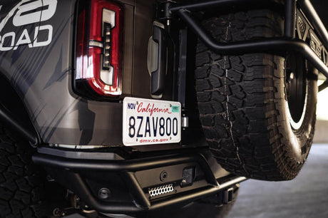 DV8 Offroad 21-23 Ford Bronco Rear License Plate Relocation Bracket LPBR-03