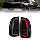 ANZO 00-06 Toyota Tundra (Std. Bed/Reg Cab) LED Taillights w/Light Bar Black Housing Smoke Lens 311412