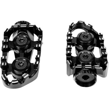 GILLES TOOLING Tech-X Enduro Footpeg - Driver - Black RGK-510-UF35-SET-B