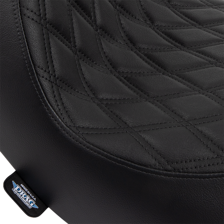 DRAG SPECIALTIES Solo Seat - Double Diamond - Black Stitching - '18-'22 FL/FX 0802-1513