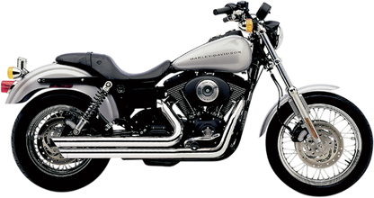 COBRA Speedster Slashdown Exhaust - Chrome - '91-'05 Dyna 6855