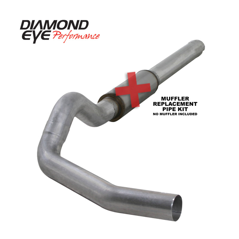Diamond Eye KIT 5in CB MFLR RPLCMENT PIPE SGL AL: 2004.5-2007.5 DODGE CUMMINS 600 K5244A-RP