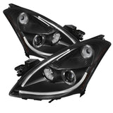 Spyder Nissan Altima 4Dr 10-12 Projector Headlights Light DRL LED Halo Blk PRO-YD-NA104D-LTDRL-BK 5076830