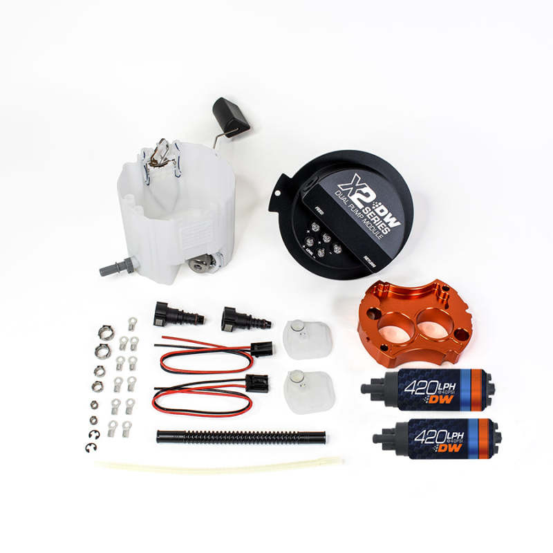 Deatschwerks X2 Series Fuel Pump Module w/ 2 DW420s For 2010-15 Camaro LS 3.7 V6 9-421-7002