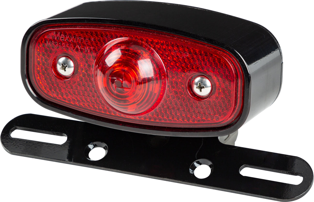 HARDDRIVE Chopper Taillight Black Led W/License Bracket 820-0346