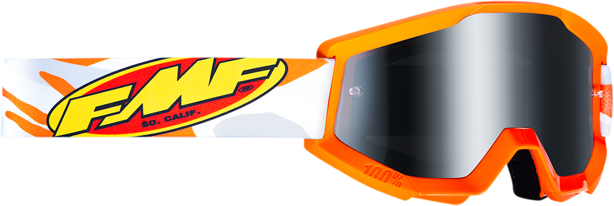 FMF Youth PowerCore Goggles - Assault - Gray - Silver Mirror F-50055-00001 2601-3023