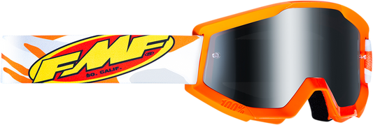 Gafas FMF Youth PowerCore - Asalto - Gris - Espejo plateado F-50055-00001 2601-3023 