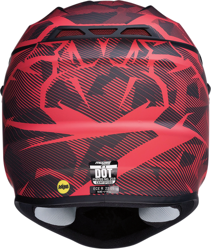 MOOSE RACING F.I. Helmet - Agroid Camo - MIPS® - Red/Black - Medium 0110-7761