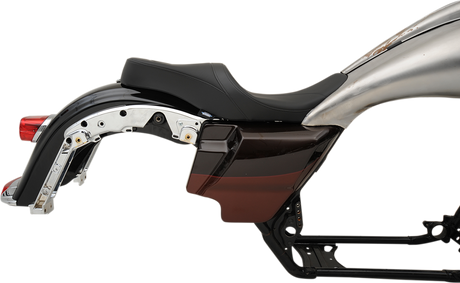 DRAG SPECIALTIES Low Touring Seat - Mild Stitched - Razorback Tanks - FL '10-'22 0801-1075