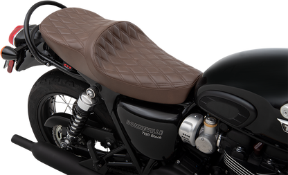 Z1R Low TR Seat - Double Diamond - Brown - Vinyl 0810-2221