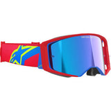 ALPINESTARS GOGGLES Supertech Goggle - Corp - Red/Blue - ABS Vision - Blue Mirror 5100325-3055