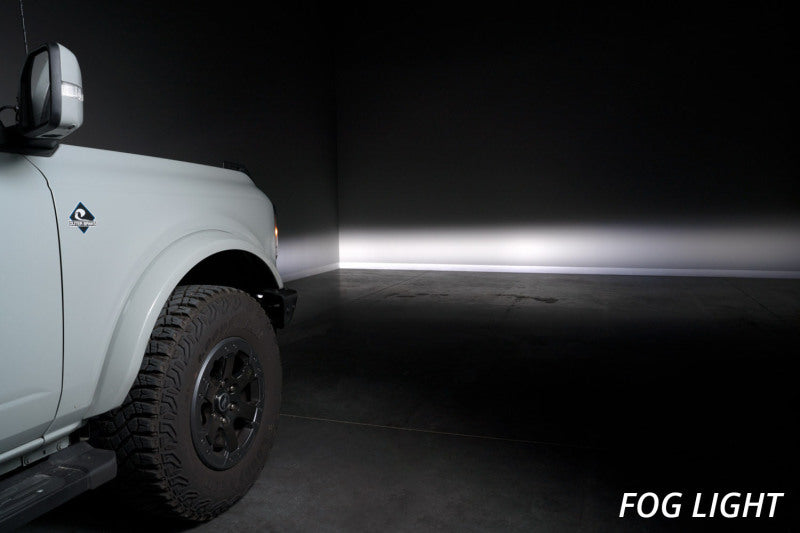 Diode Dynamics 21-Up Ford Bronco Stage Series Fog Pocket Kit - White Sport DD7178