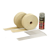 DEI Exhaust Wrap Kit - Tan Wrap & Aluminum HT Silicone Coating 10112