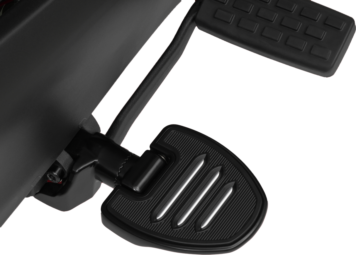SHOW CHROME (new) Commander Driver Floorboard Mini Black Can 41-414BK